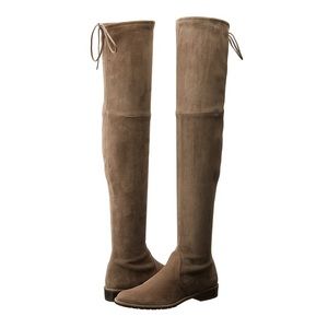 Stuart Weitzman Lowland Boots, Praline Suede, 5.5